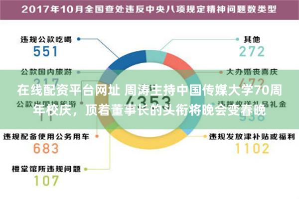 在线配资平台网址 周涛主持中国传媒大学70周年校庆，顶着董事长的头衔将晚会变春晚