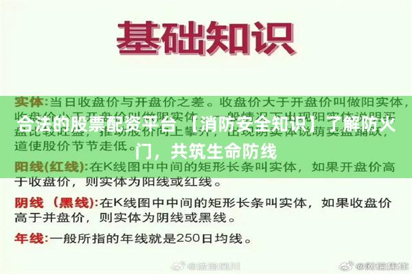 合法的股票配资平台 【消防安全知识】了解防火门，共筑生命防线