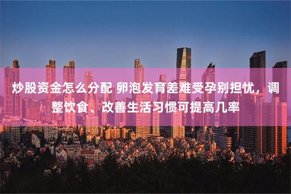 炒股资金怎么分配 卵泡发育差难受孕别担忧，调整饮食、改善生活习惯可提高几率